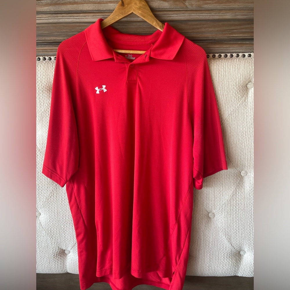 Men’s under armour athletic polo large